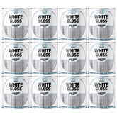 12X White Gloss Non-Drip Paint 300ml Tin Paint